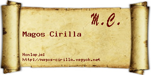 Magos Cirilla névjegykártya
